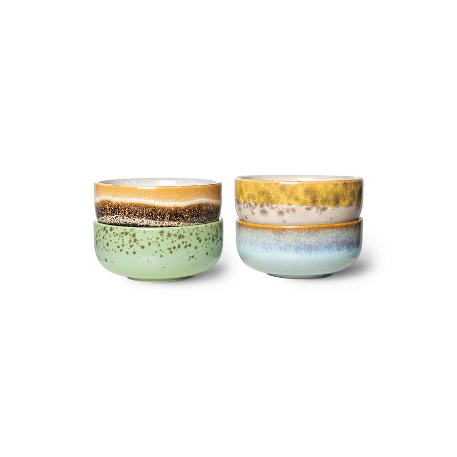 70s Ceramics – XS Bowls, Castor (set of 4) – HKLIVING