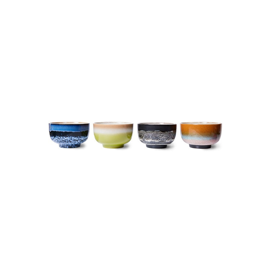 70s Ceramics – Noodle Bowls, Groovy (set of 4) – HKLIVING – view 4