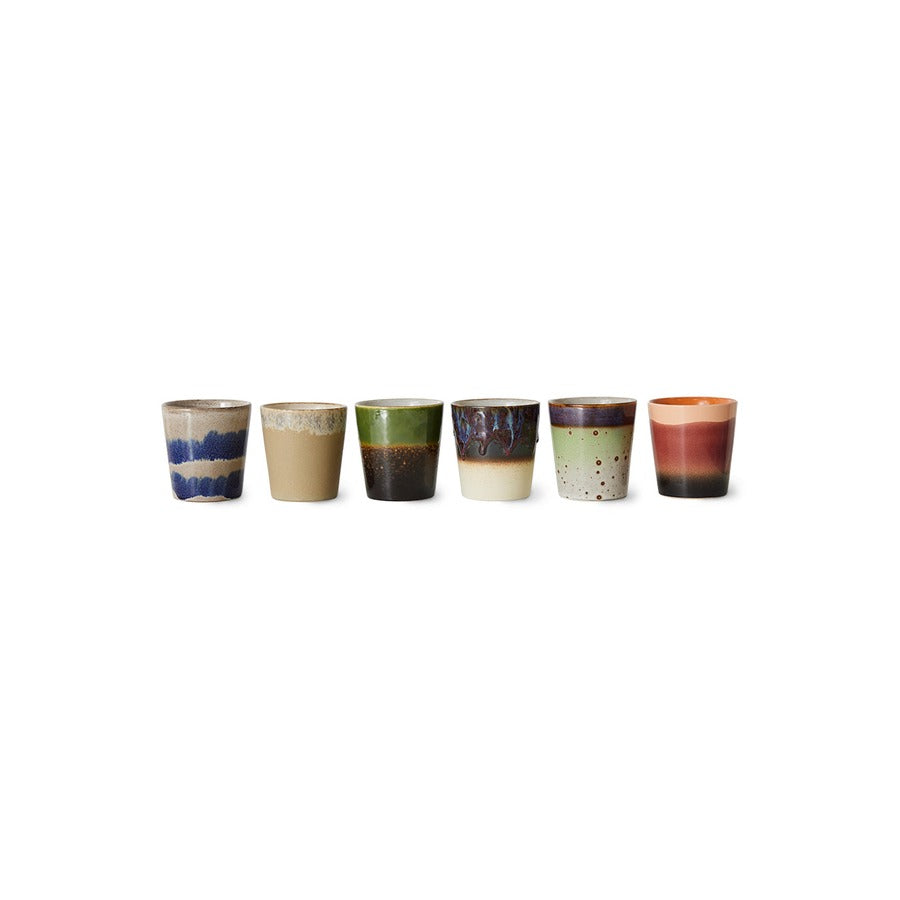 70s Ceramics – Coffee Mugs, Grounding (set of 6) – HKLIVING – view 3