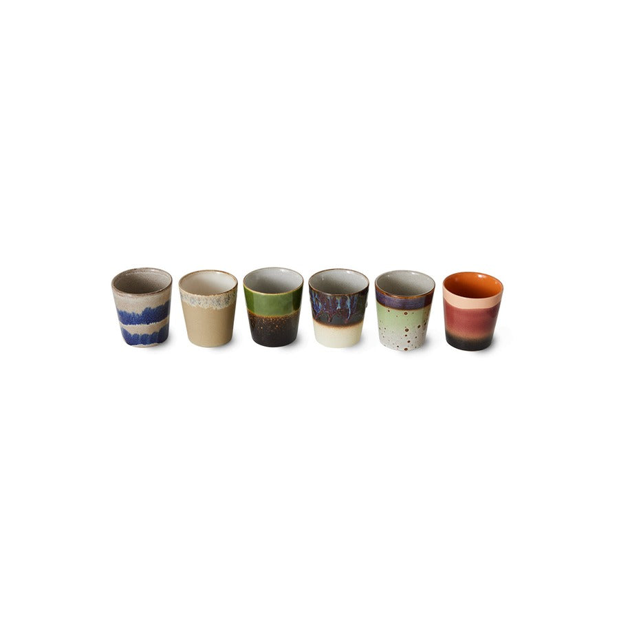 70s Ceramics – Coffee Mugs, Grounding (set of 6) – HKLIVING – view 4