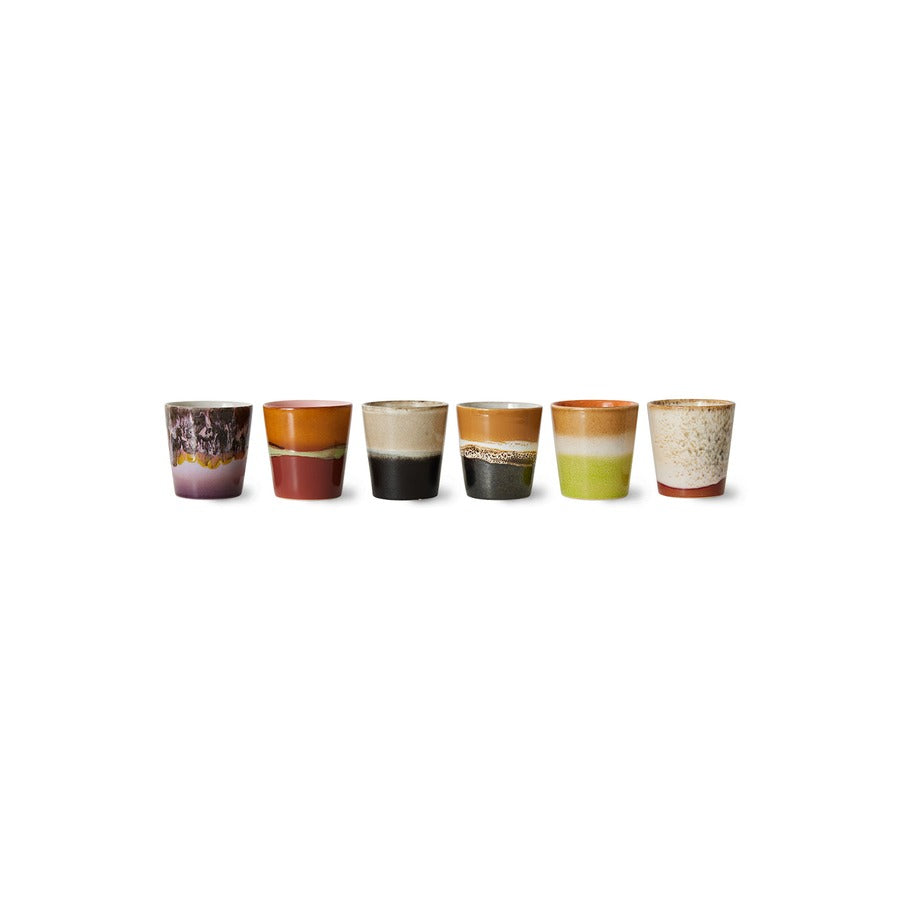 70s Ceramics – Coffee Mugs, Soil (set of 6) – HKLIVING – view 3