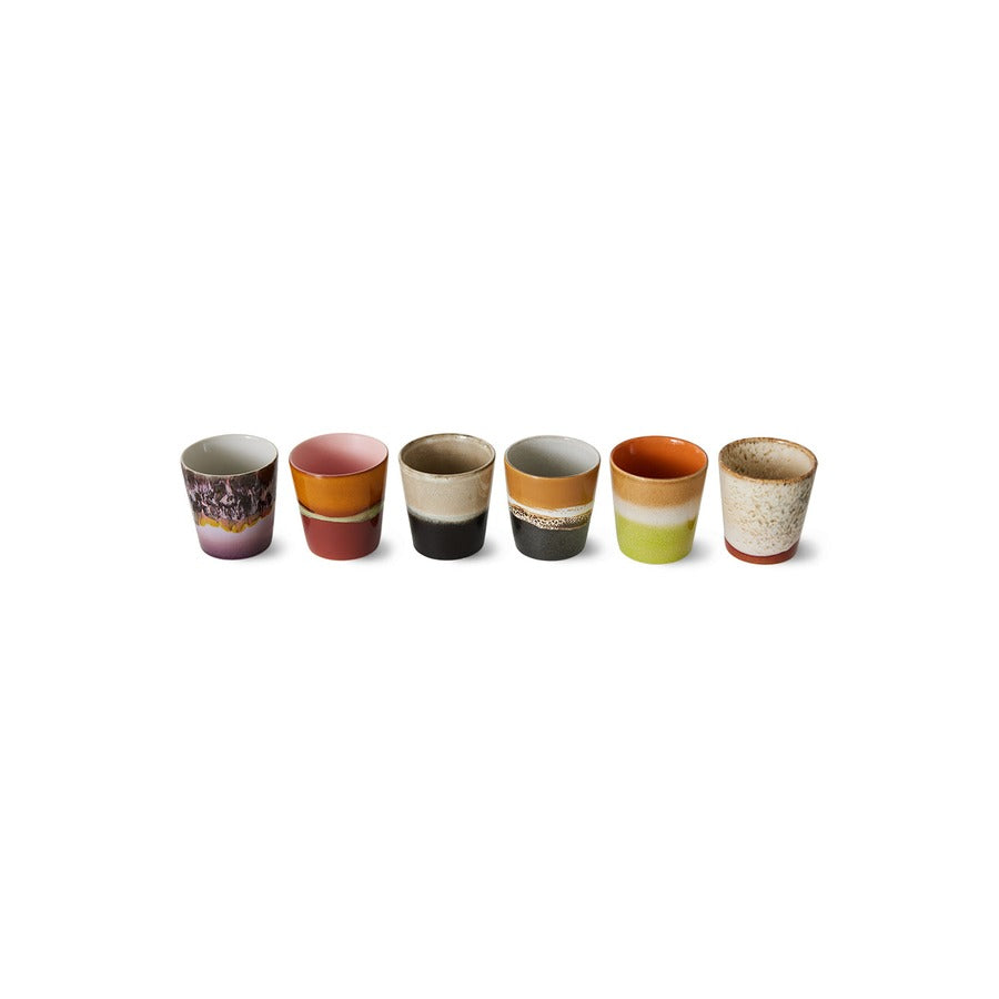70s Ceramics – Coffee Mugs, Soil (set of 6) – HKLIVING – view 4