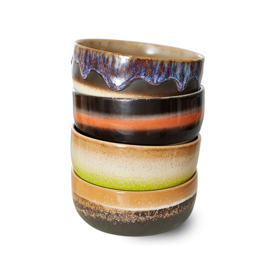 70s Ceramics – Dessert Bowls, Humus (set of 4) – HKLIVING – view 3