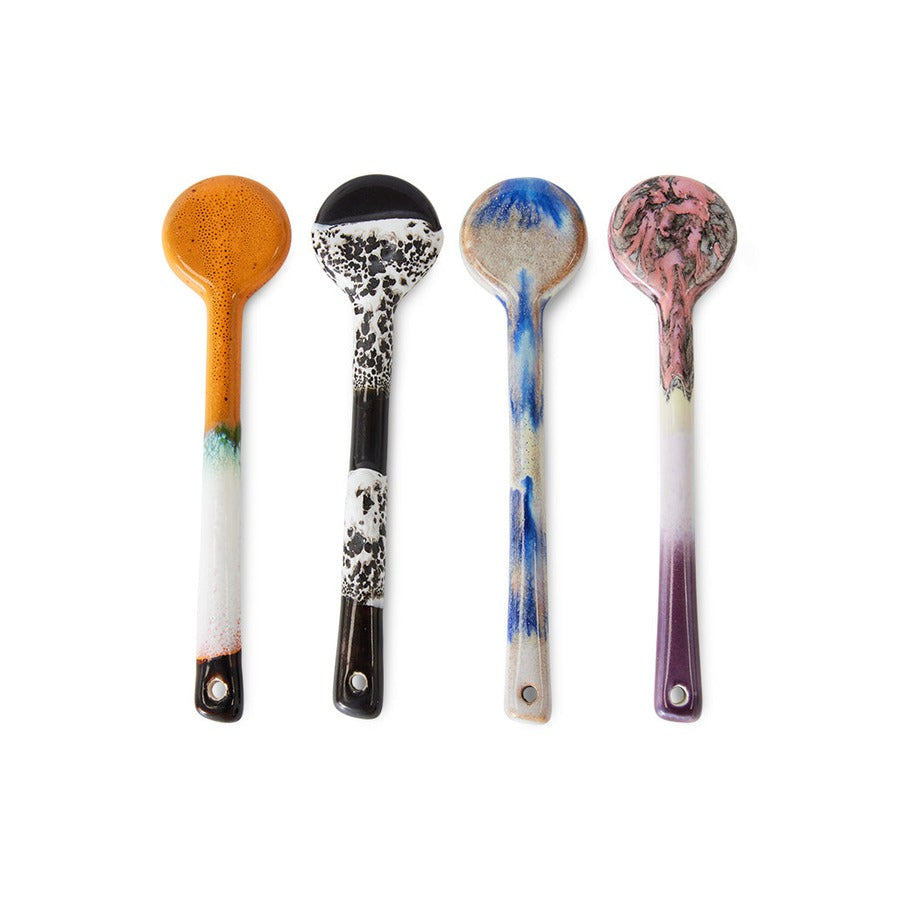 70s Ceramics – Spoons M, Force (set of 4) – HKLIVING – view 3