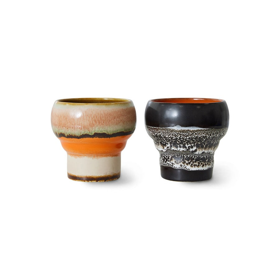 70s Ceramics – Lungo Mugs, Basalt (set of 2) – HKLIVING