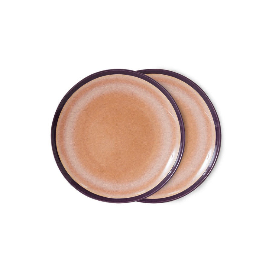 70s Ceramics – Dinner Plates, Bedrock (set of 2) – HKLIVING