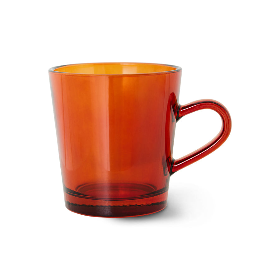 70s Glassware – Coffee Cups, Amber Brown (set of 4) – HKLIVING – view 3