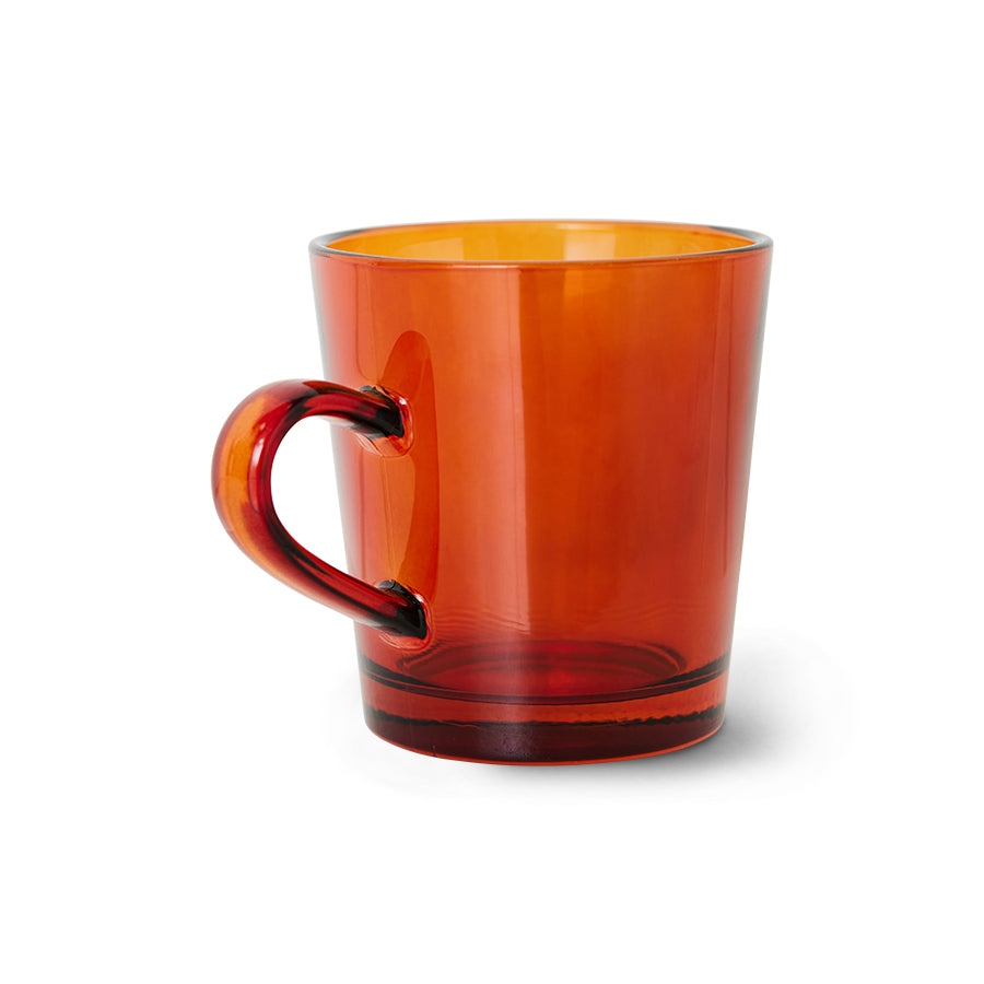 70s Glassware – Coffee Cups, Amber Brown (set of 4) – HKLIVING – view 4