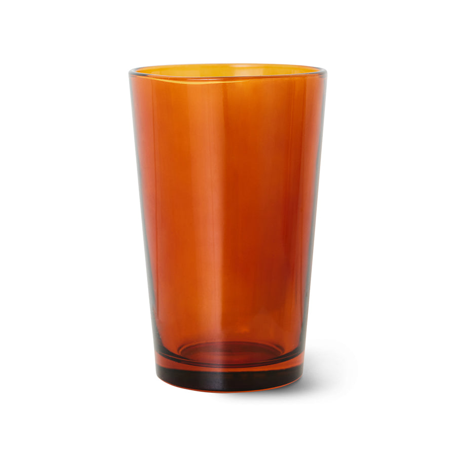 70s Glassware – Tea Glasses, Amber Brown (set of 4) – HKLIVING – view 3