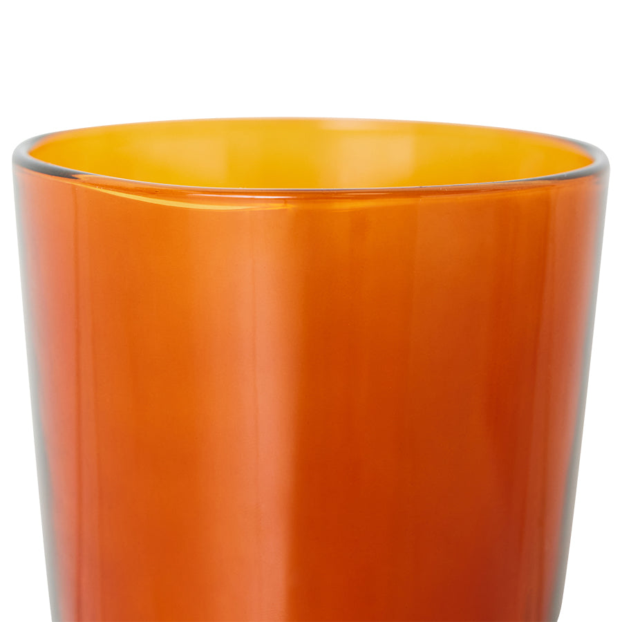 70s Glassware – Tea Glasses, Amber Brown (set of 4) – HKLIVING – view 4