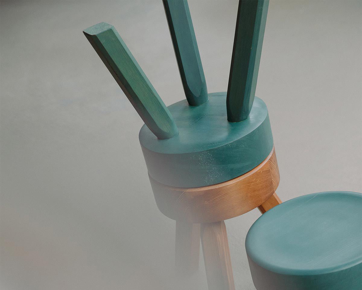 AML Stool - Green Pine - Stools - Frama – view 7