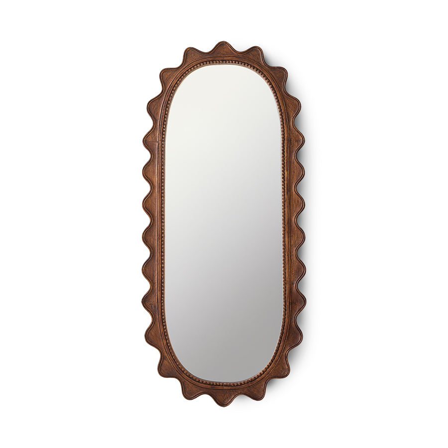 Wooden Ripple Mirror – HKLIVING
