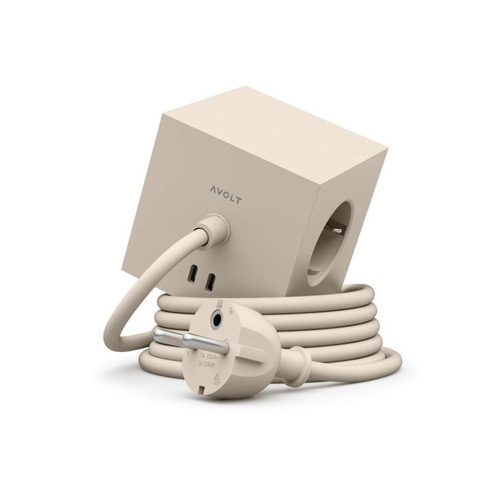 Square 1 USB C - Beige / Nomad Sand - Dekoration - AVOLT