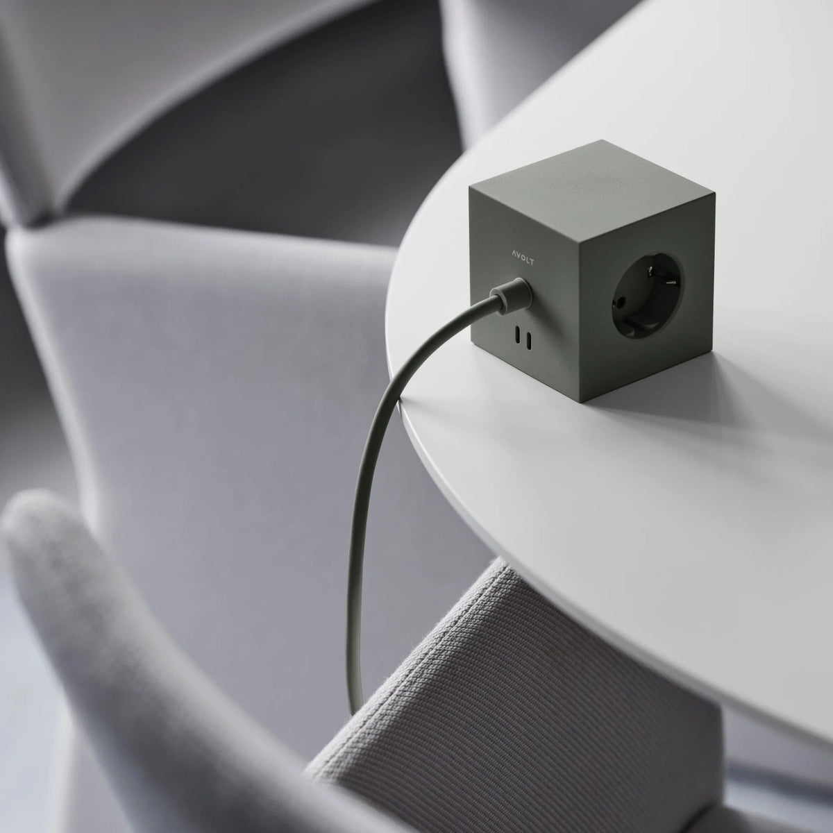 Square 1 USB C - Oak Green - Dekoration - AVOLT – Ansicht 3