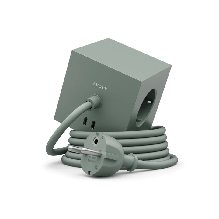Square 1 USB C - Oak Green - Dekoration - AVOLT