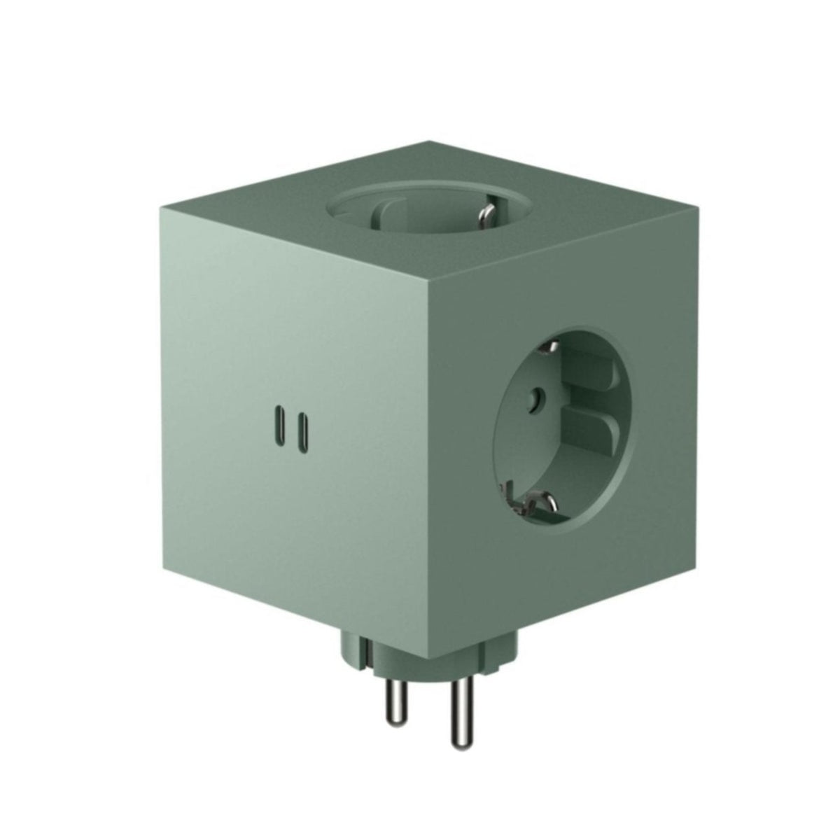 Square 2 USB C - Oak Green - Dekoration - AVOLT