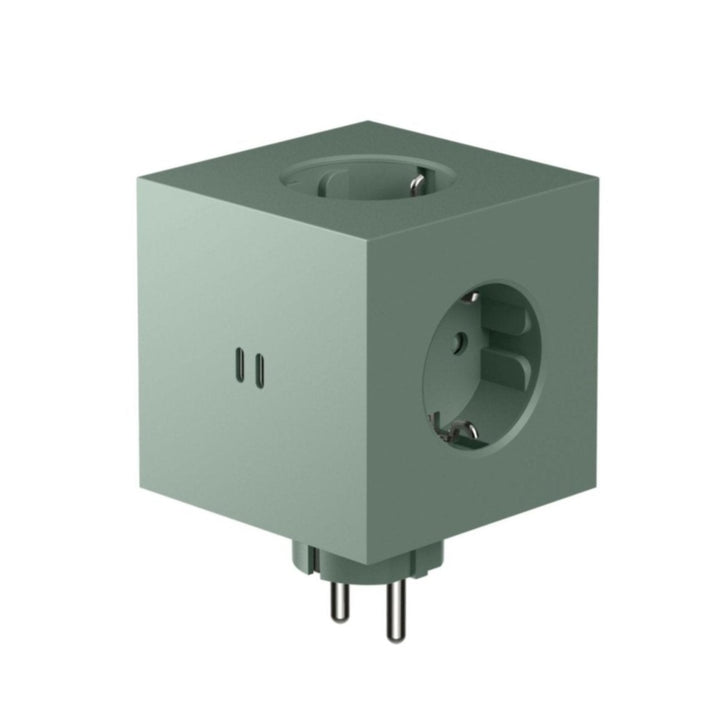 Square 2 USB C - Oak Green - Dekoration - AVOLT