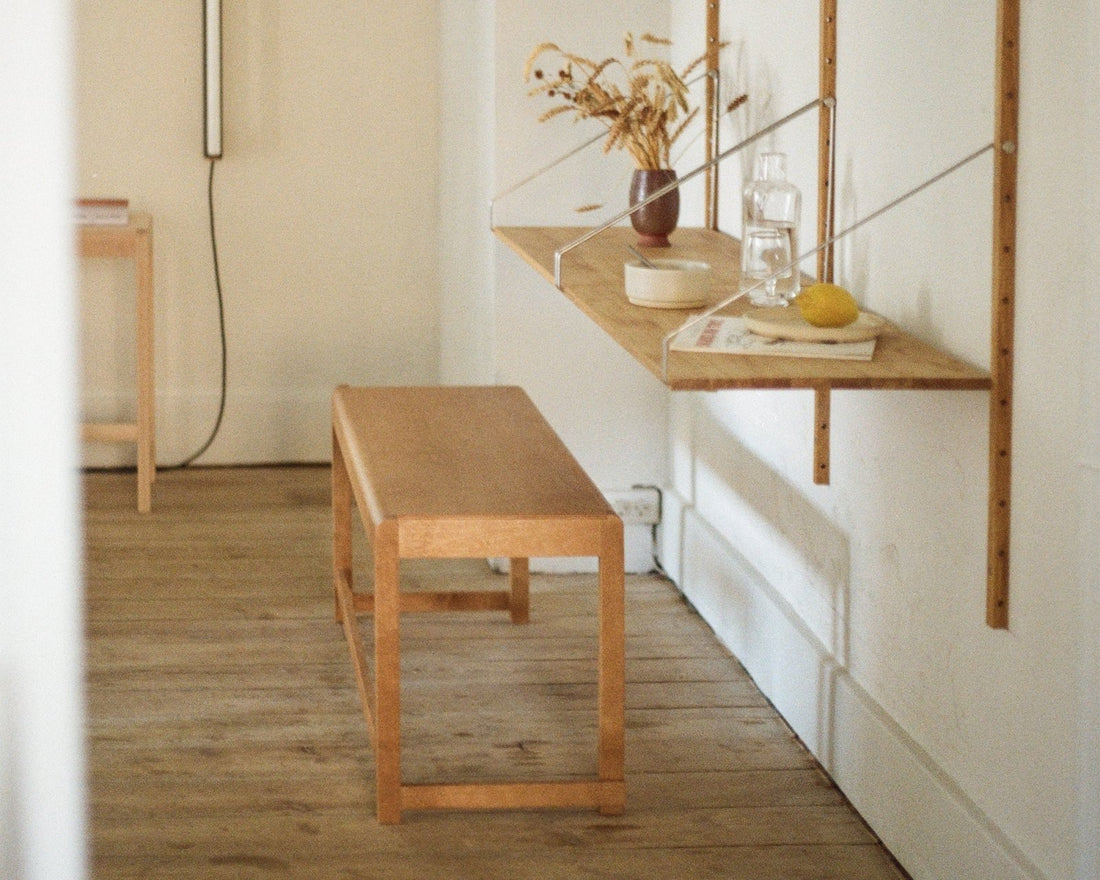 Bench 01 - Warm Brown Birch - Benches - Frama