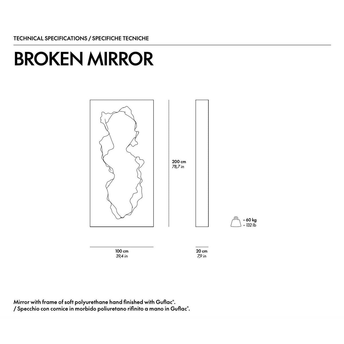Broken Mirror - Mirrors - Gufram