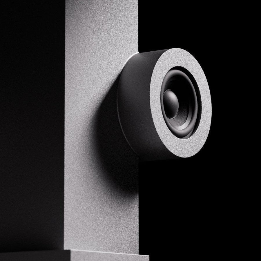 Brutalist Speaker - Metal - Lautsprecher - Transparent – Ansicht 9