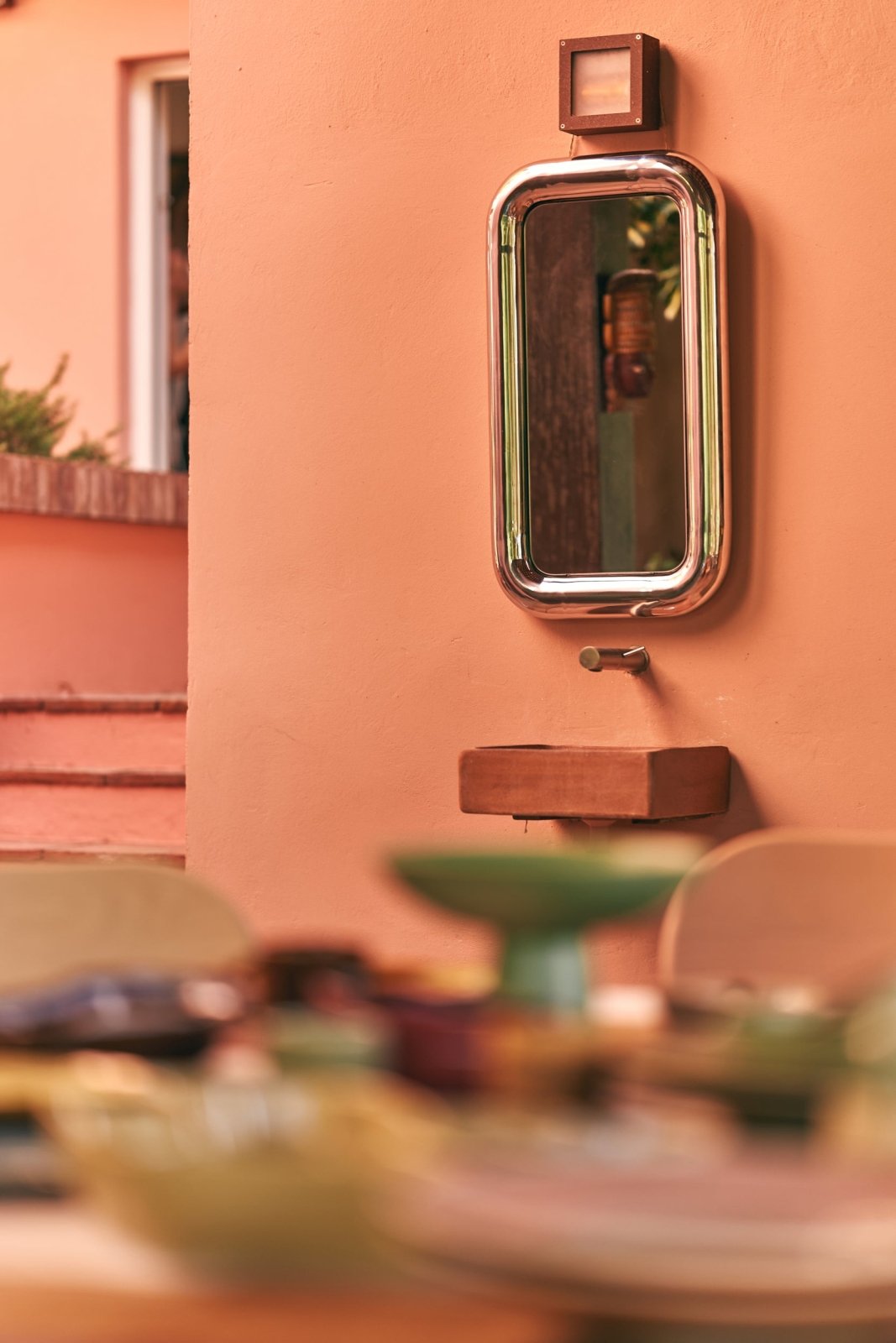 Chubby Chrome Mirror - Wandspiegel - HKLIVING – view 6