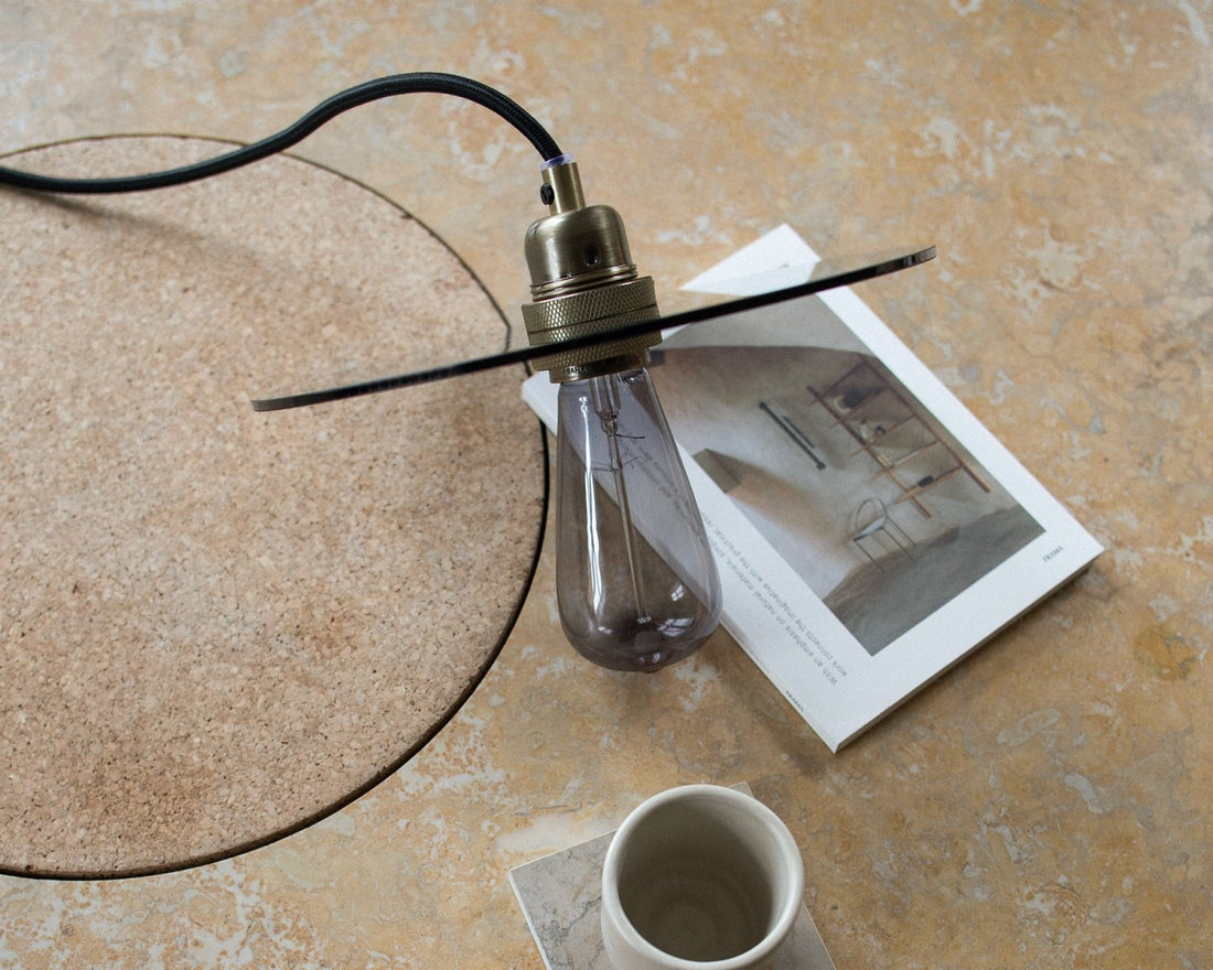 Circle Shade - Smoked Glass / Steel - Medium - Pendant Lights - Frama