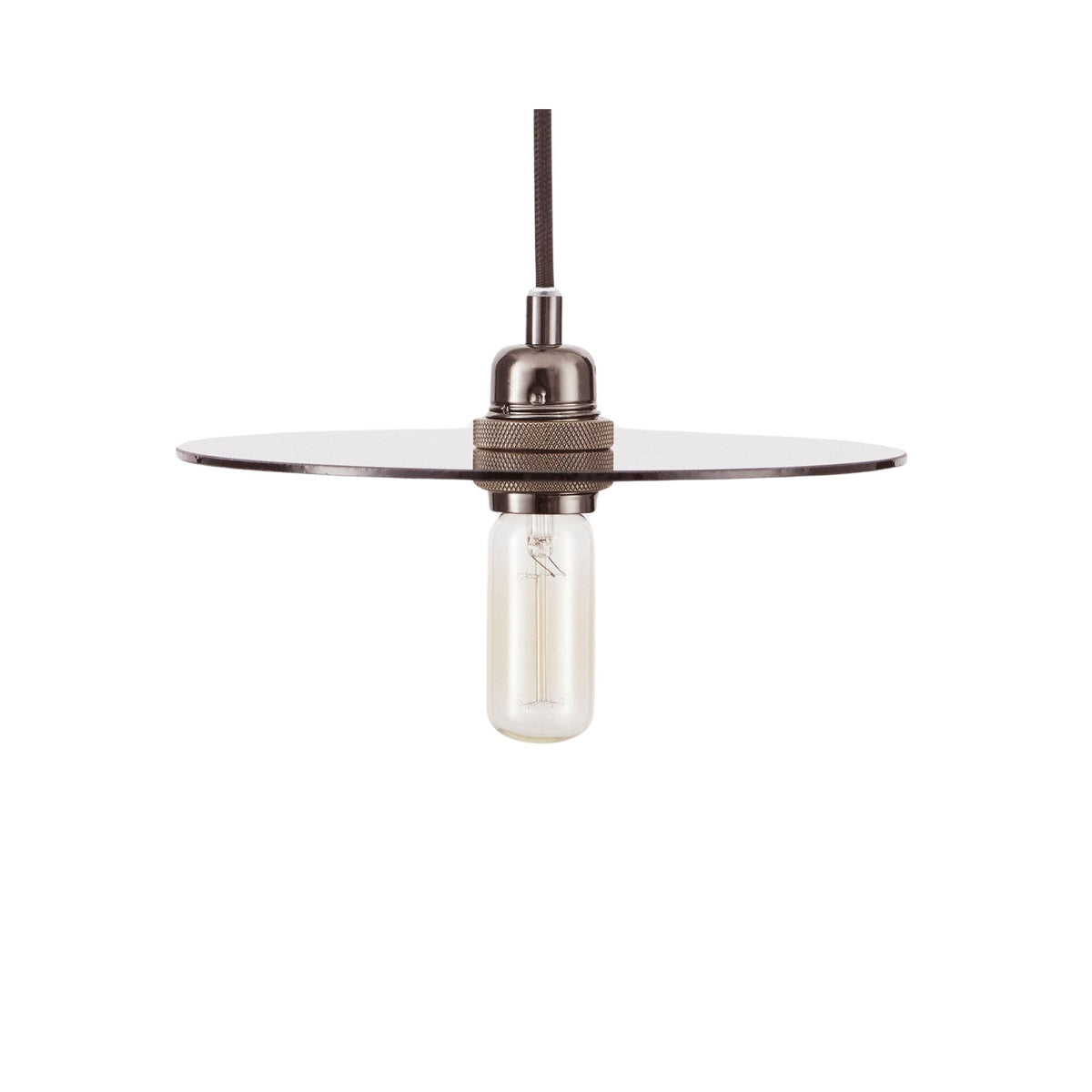 Circle Shade - Smoked Glass / Steel - Medium - Pendant Lights - Frama