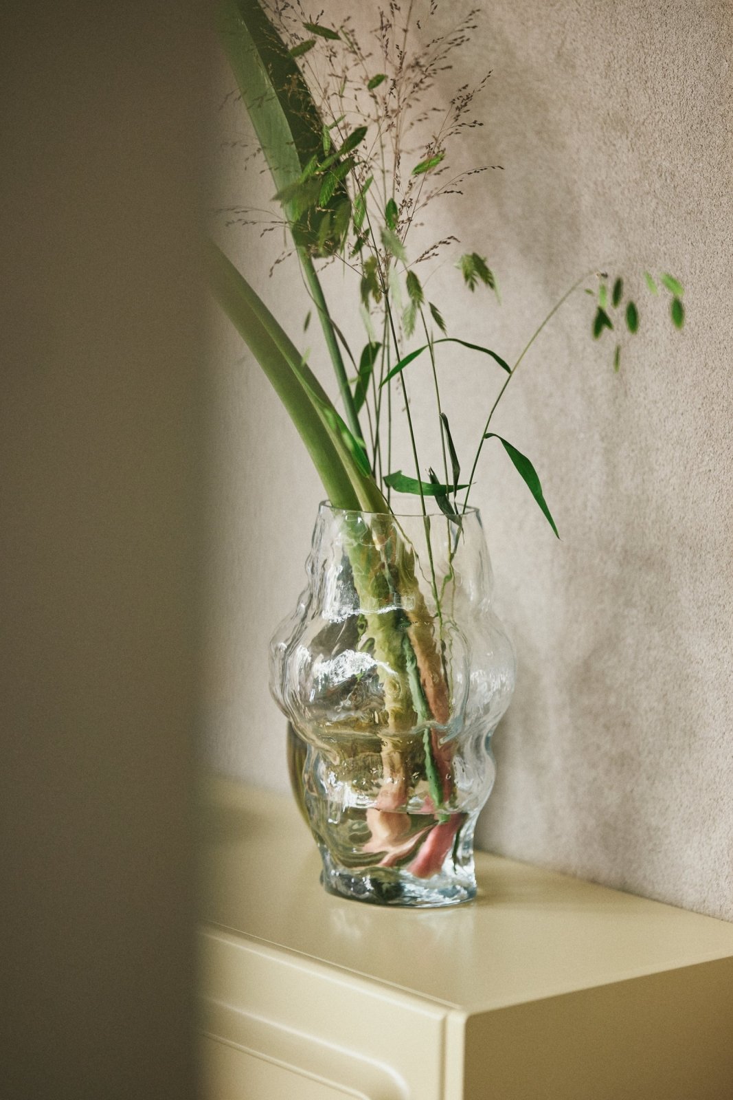 Cloud Vase Clear Glass High - Vase - HKLIVING