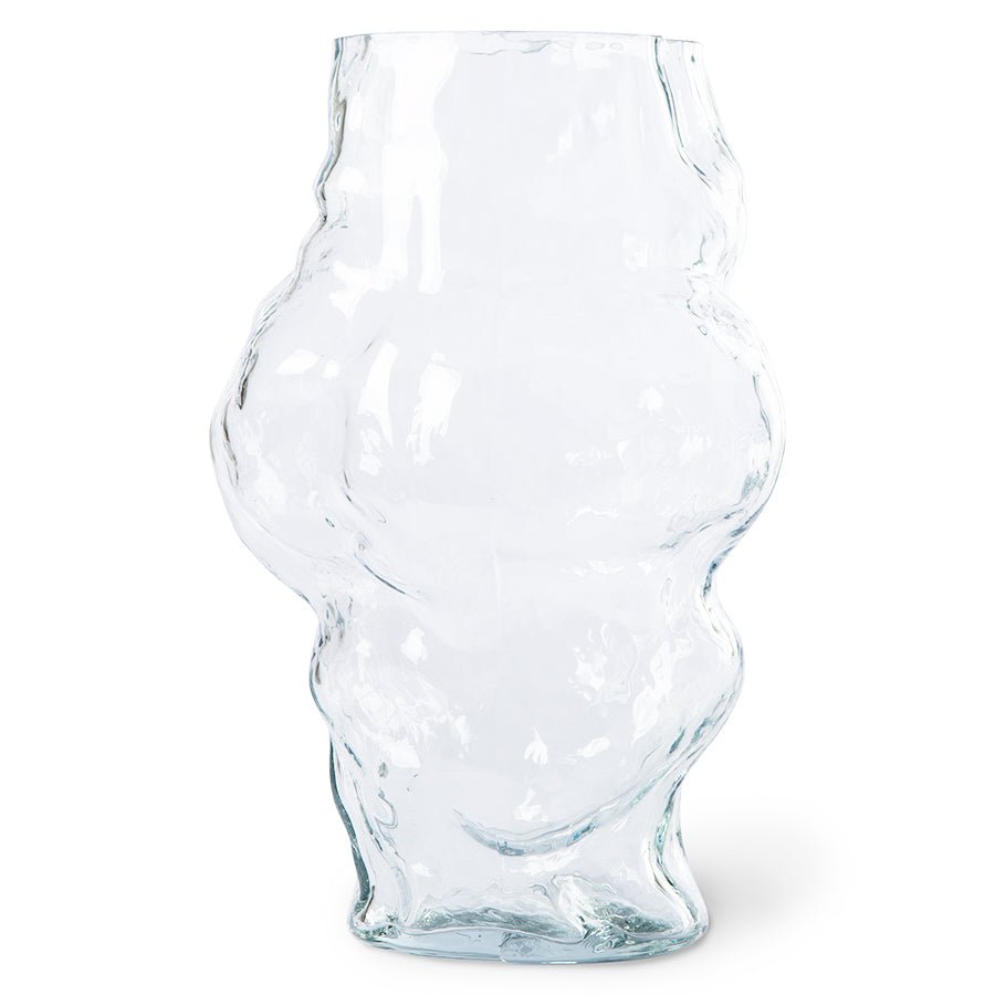Cloud Vase Clear Glass High - Vase - HKLIVING