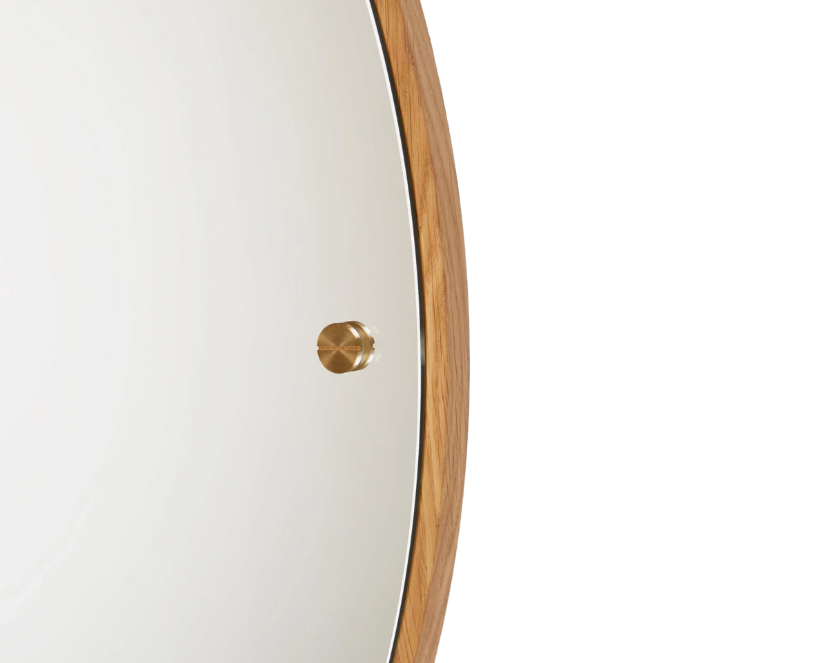 CM - 1 Circle Mirror - Natural Oak - Large - Mirrors - Frama – Ansicht 4