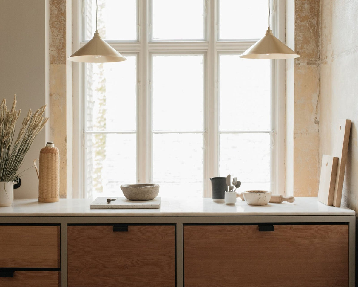 Cone Shade - Brass - Medium - Pendant Lights - Frama