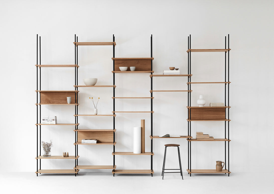 Moebe Shelving, Wide, Tall, Shelves
