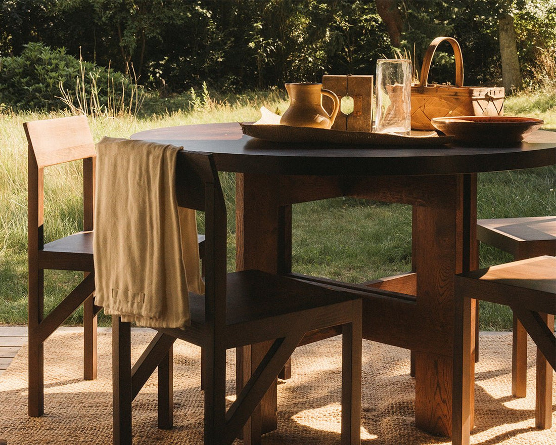 Farmhouse Table Trestles - Dark Oak - Dining Tables - Frama