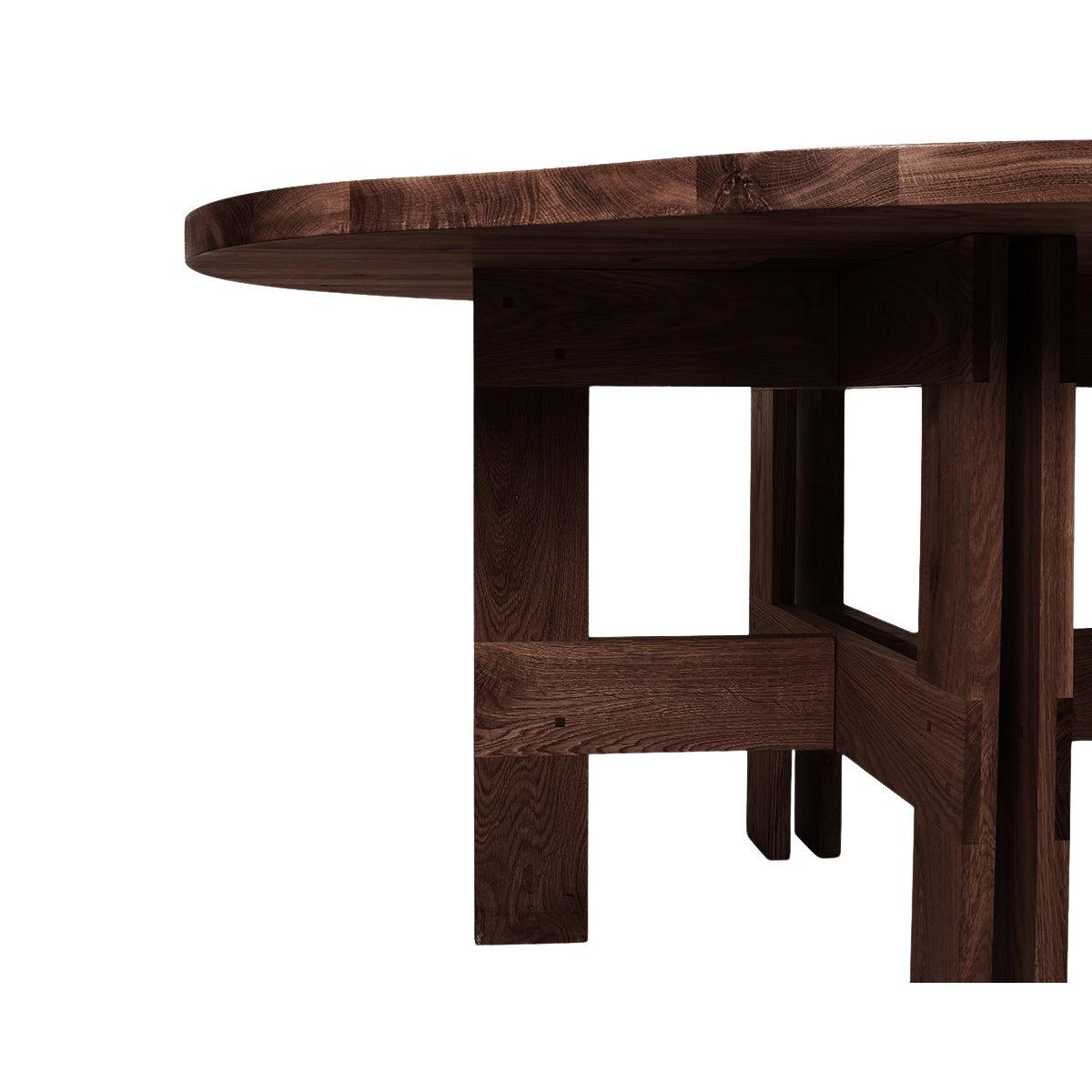Farmhouse Trestle Table - Dark Oak - Pond - Dining Tables - Frama – view 4