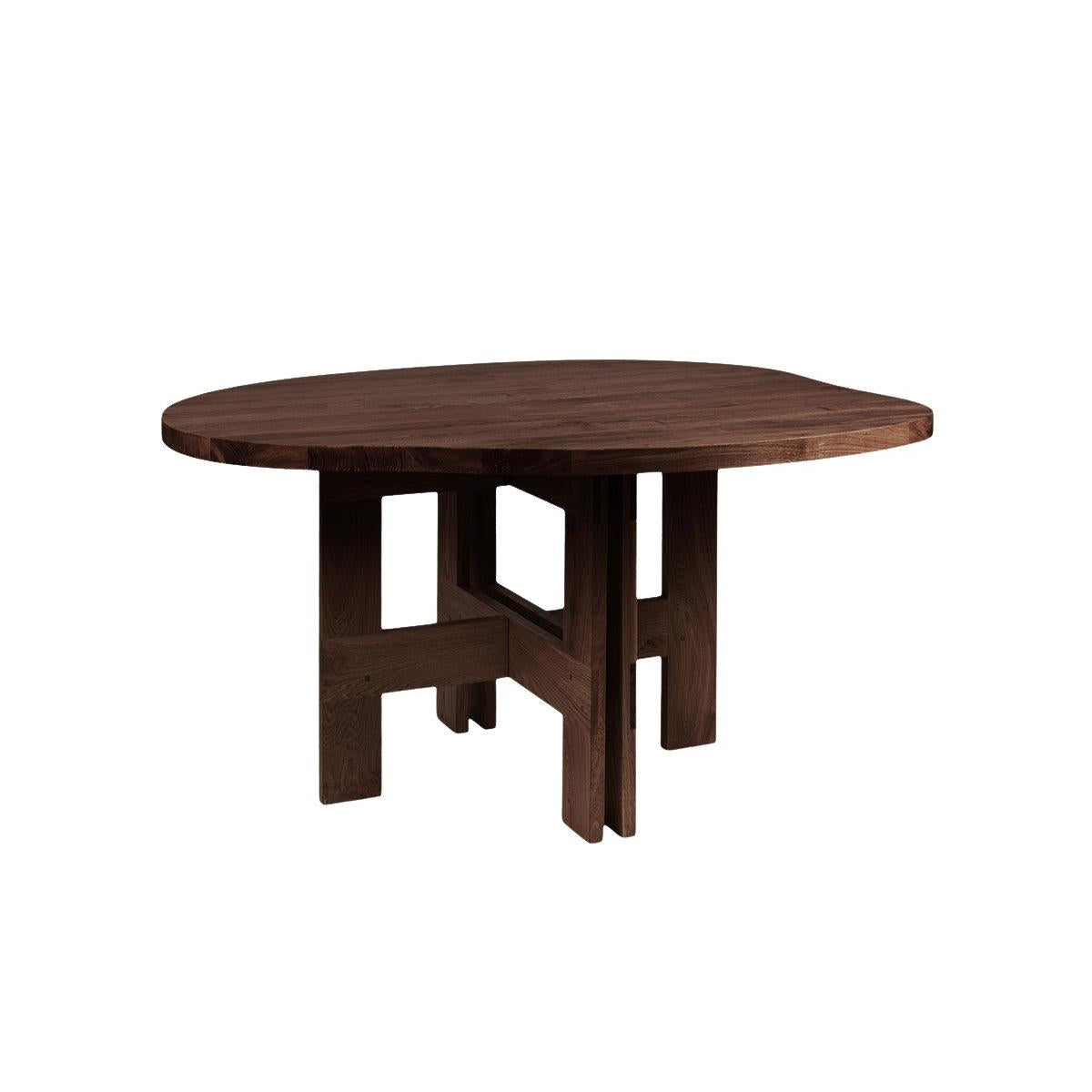 Farmhouse Trestle Table - Dark Oak - Pond - Dining Tables - Frama