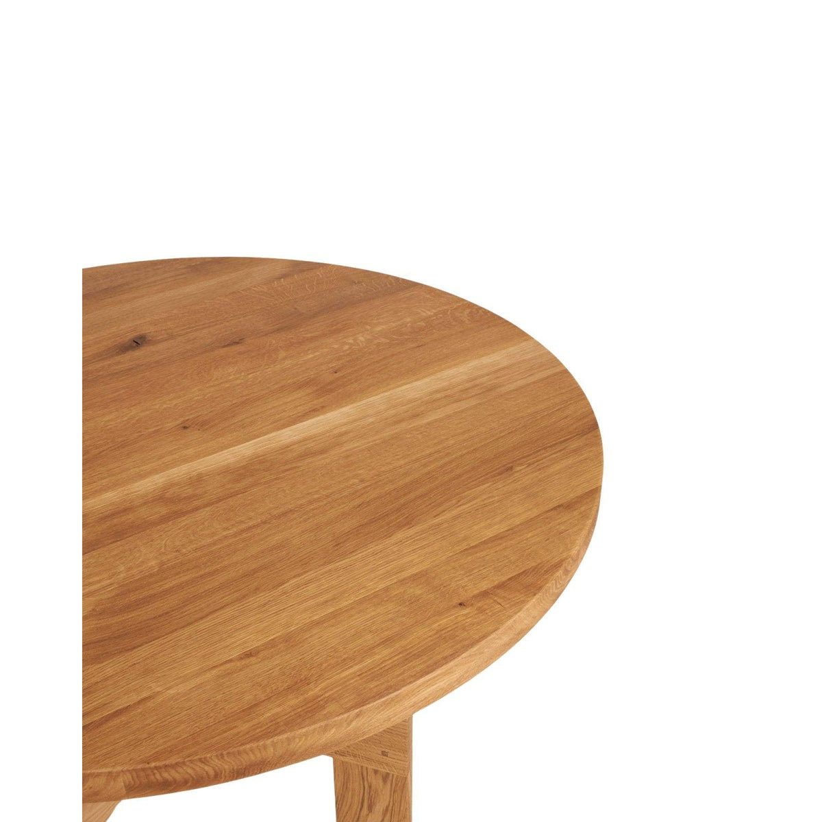 Farmhouse Trestle Table - Natural Oak - 120 Ø Round - Dining Tables - Frama – view 6