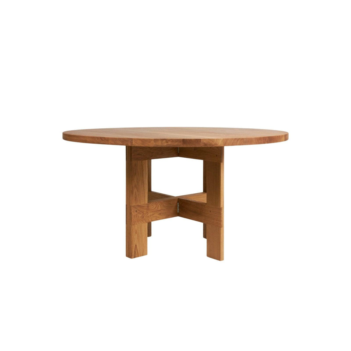Farmhouse Trestle Table - Natural Oak - 140 Ø Round - Dining Tables - Frama – view 5