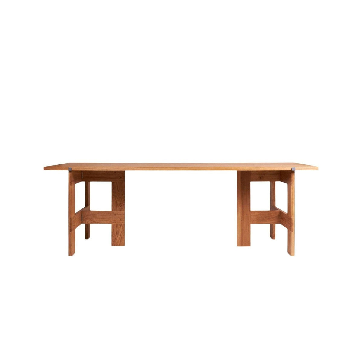 Farmhouse Trestle Table - Natural Oak - L220 Planks - Dining Tables - Frama