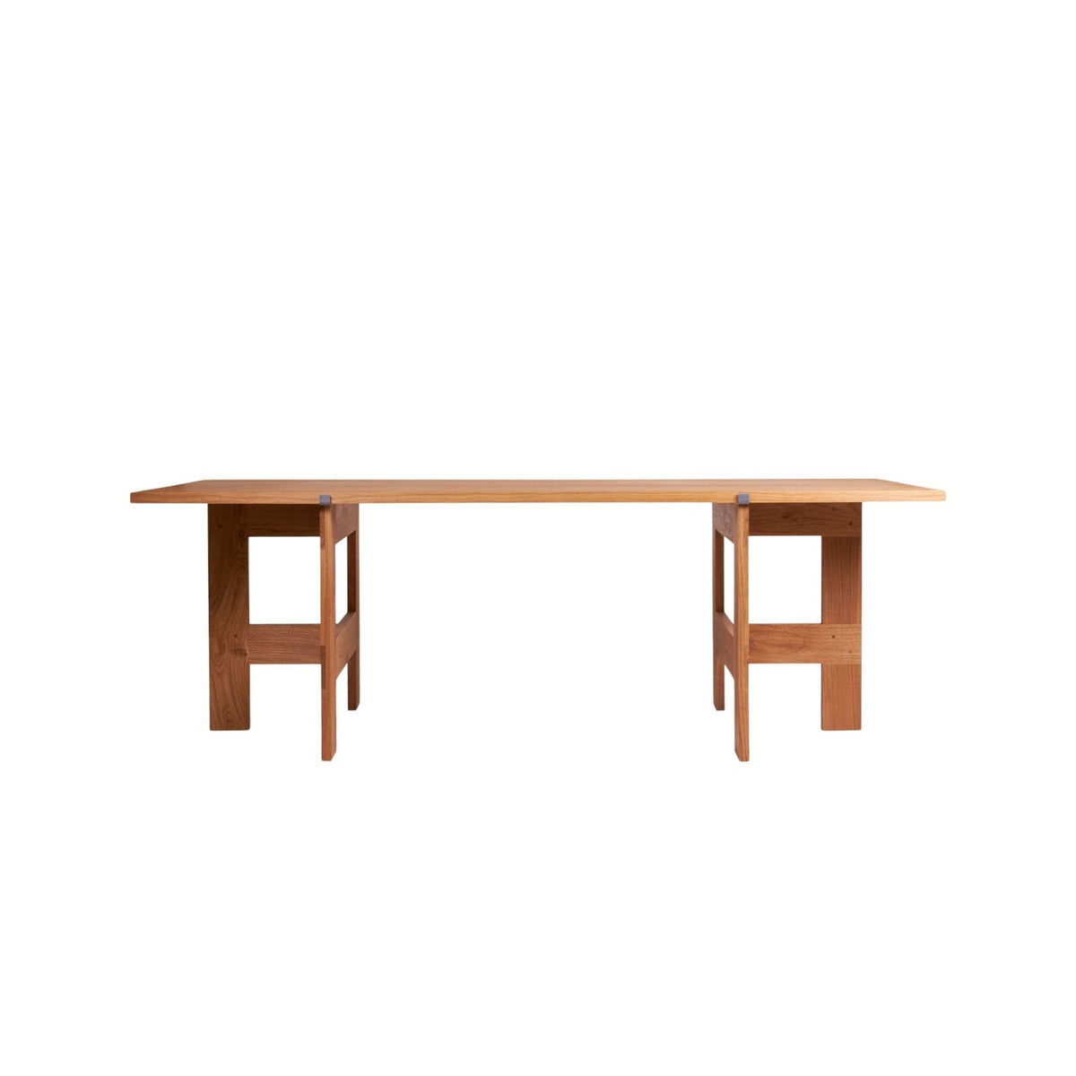 Farmhouse Trestle Table - Natural Oak - L220 Planks - Dining Tables - Frama