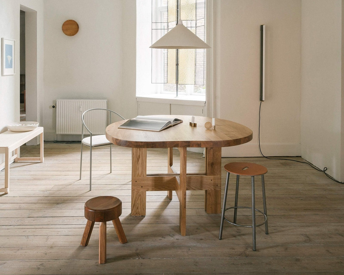 Farmhouse Trestle Table - Natural Oak - Pond - Dining Tables - Frama