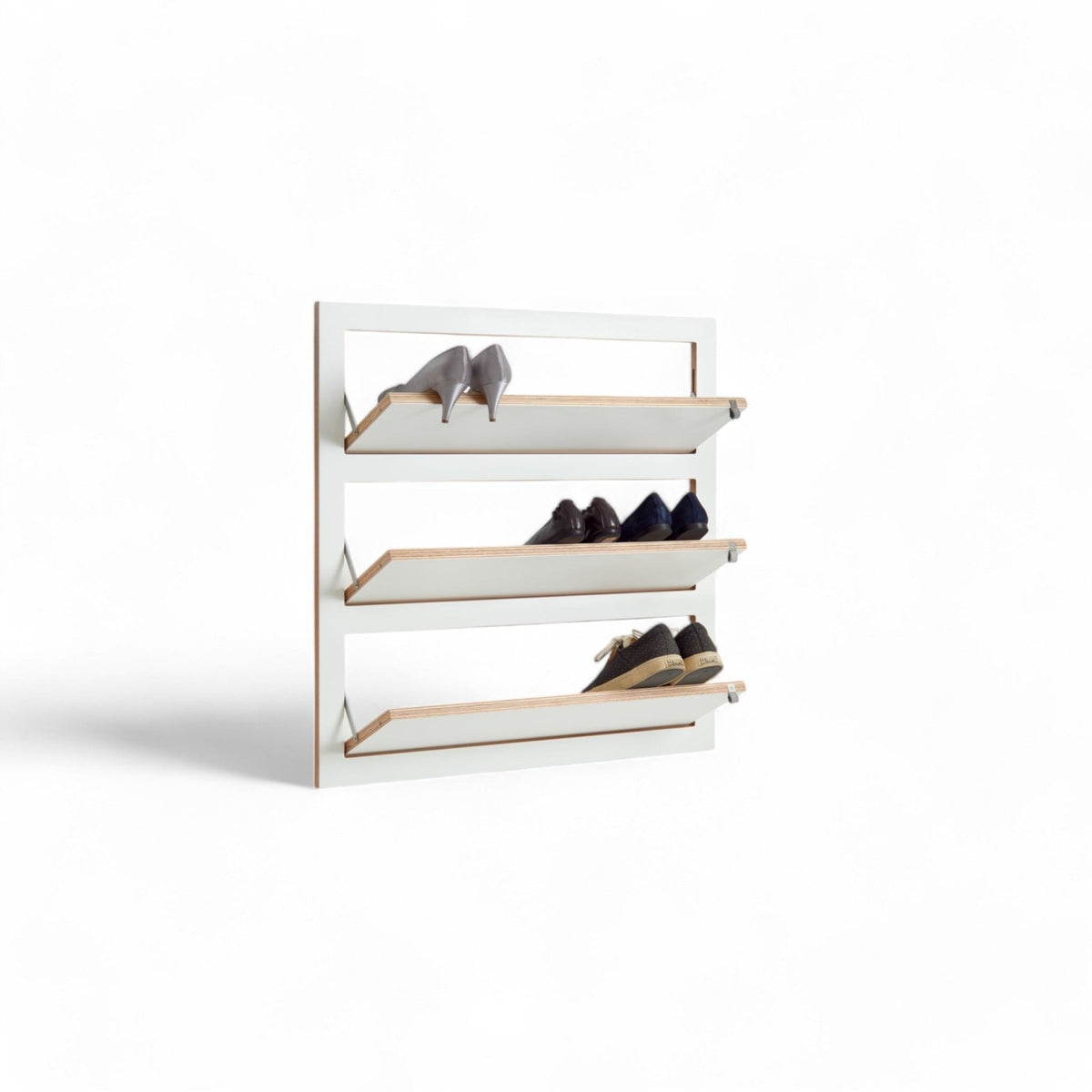 Fläpps Shoe Rack 80x80 - 3 - Shelves - Ambivalenz