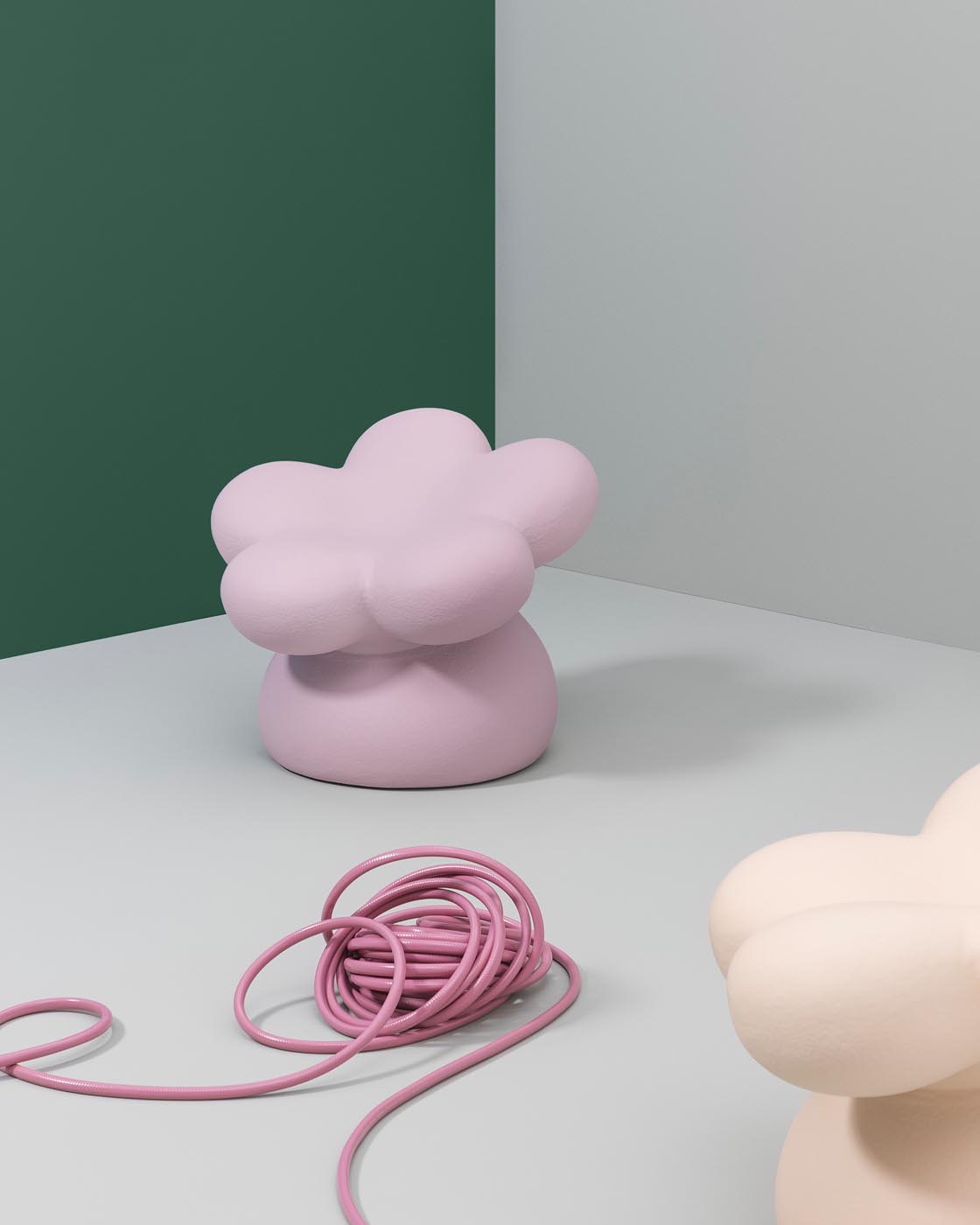 Flowie Seat - Sunny Peach - Sculpture - Gufram
