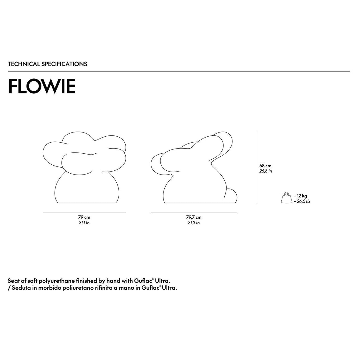 Flowie Seat - Sweet Pink - Sculpture - Gufram