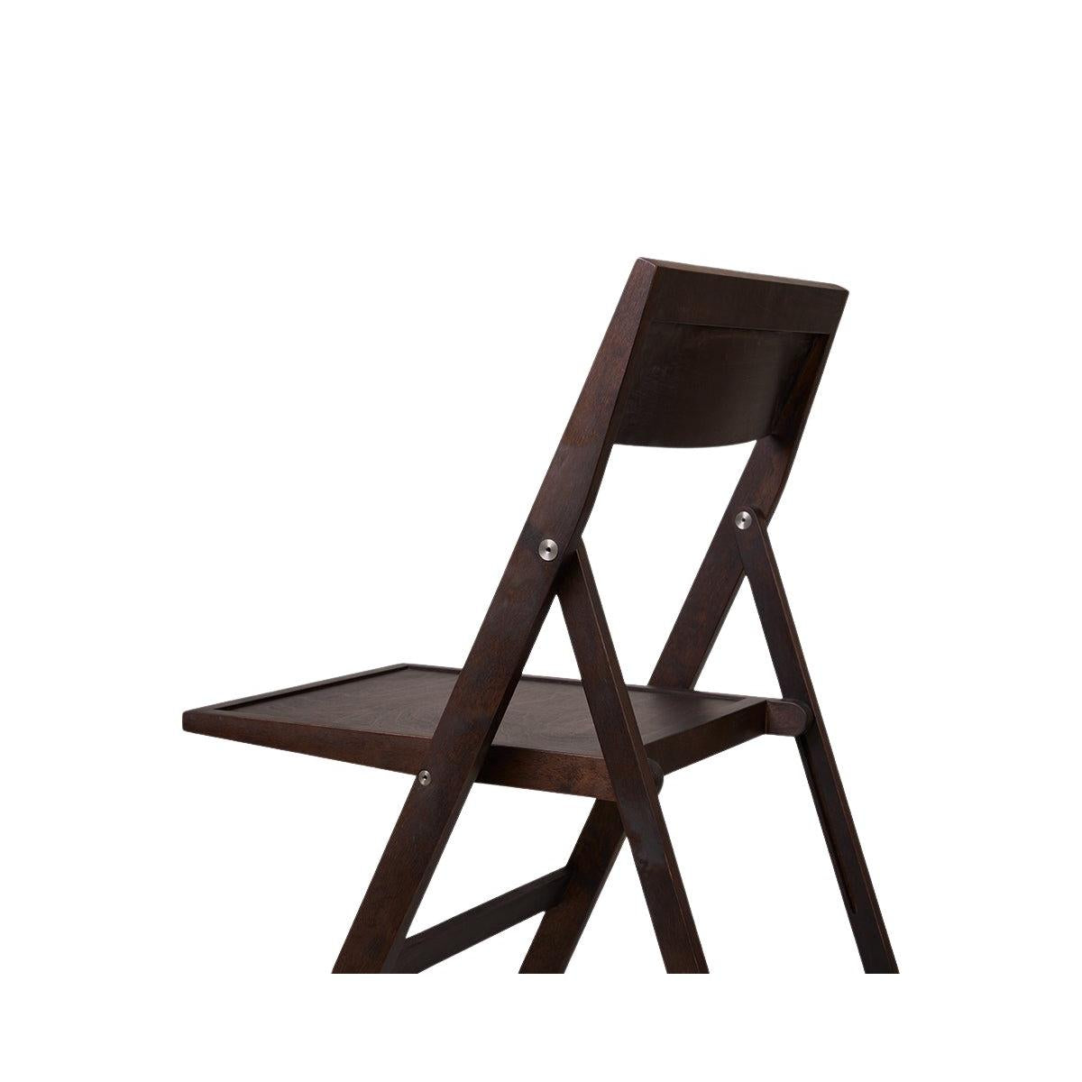 Folding Flat Chair - Dark Brown Birch - Chairs - Frama – Ansicht 4