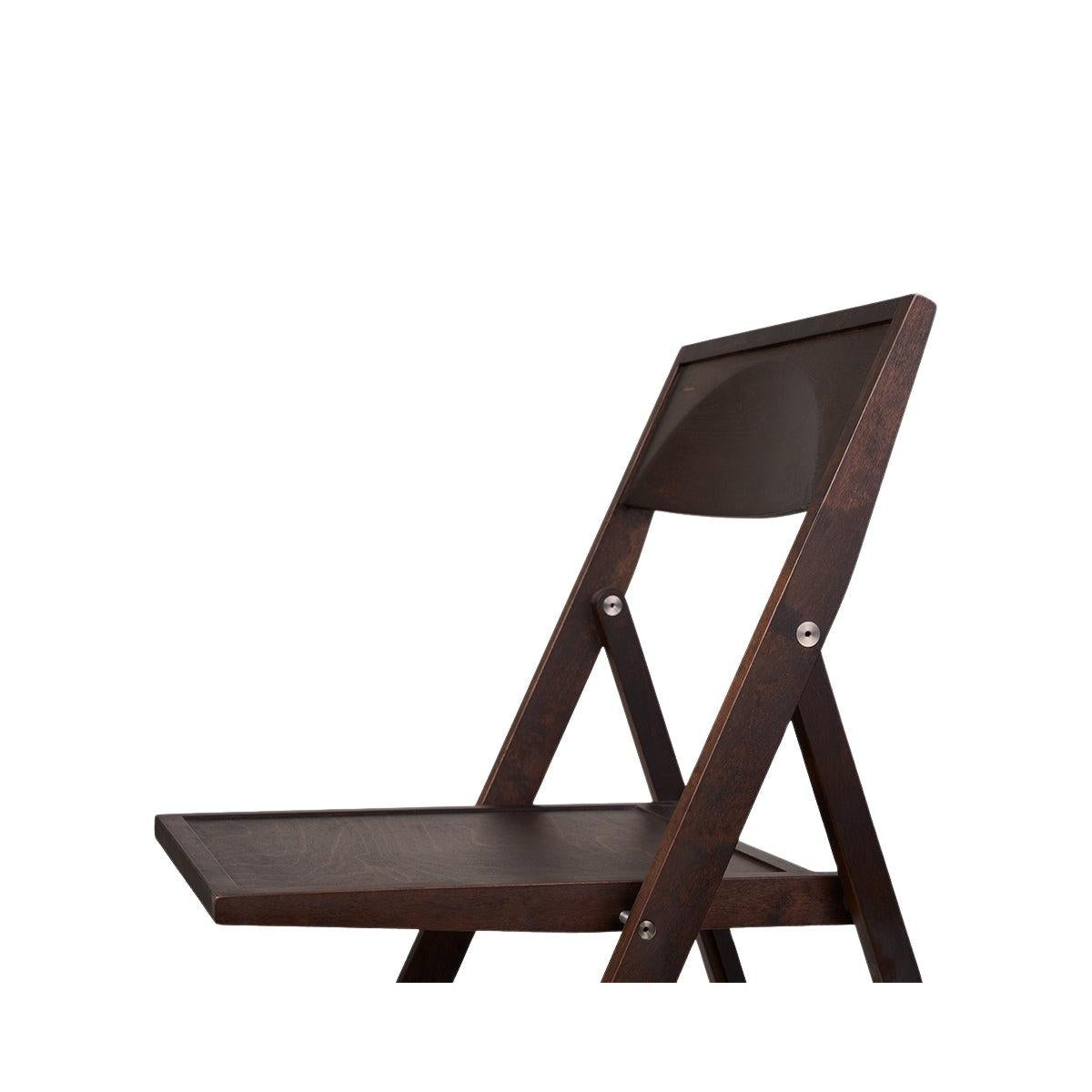 Folding Flat Chair - Dark Brown Birch - Chairs - Frama – Ansicht 5