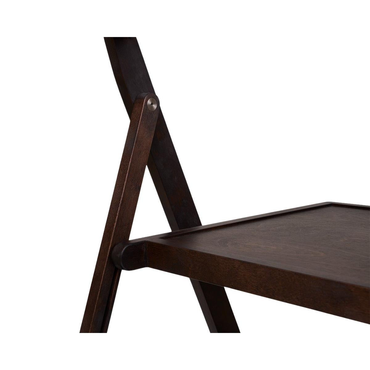 Folding Flat Chair - Dark Brown Birch - Chairs - Frama – Ansicht 6