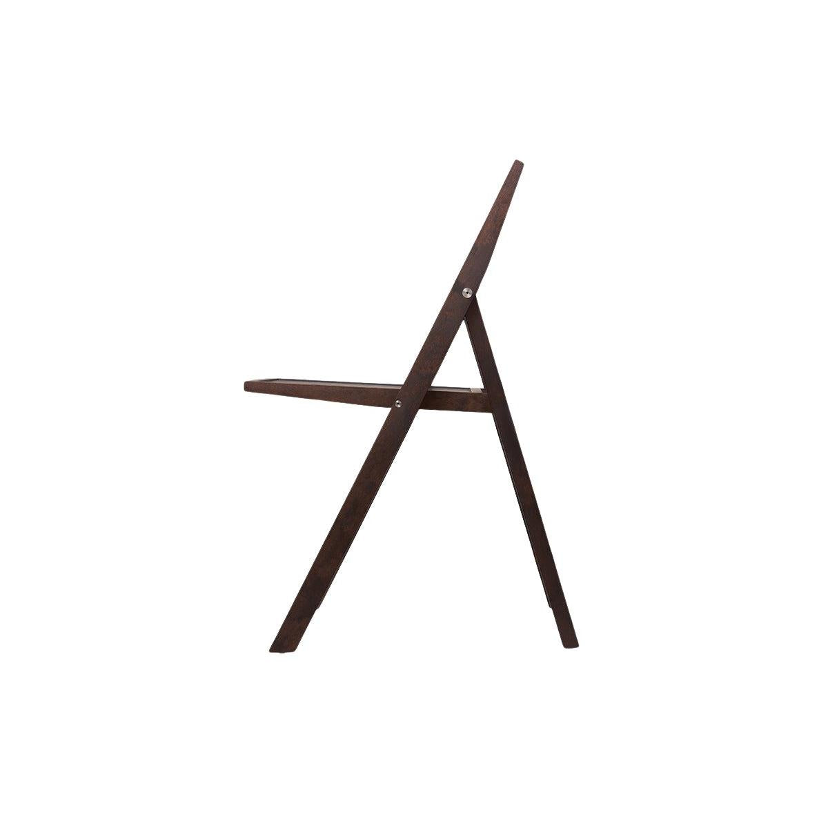 Folding Flat Chair - Dark Brown Birch - Chairs - Frama – Ansicht 3