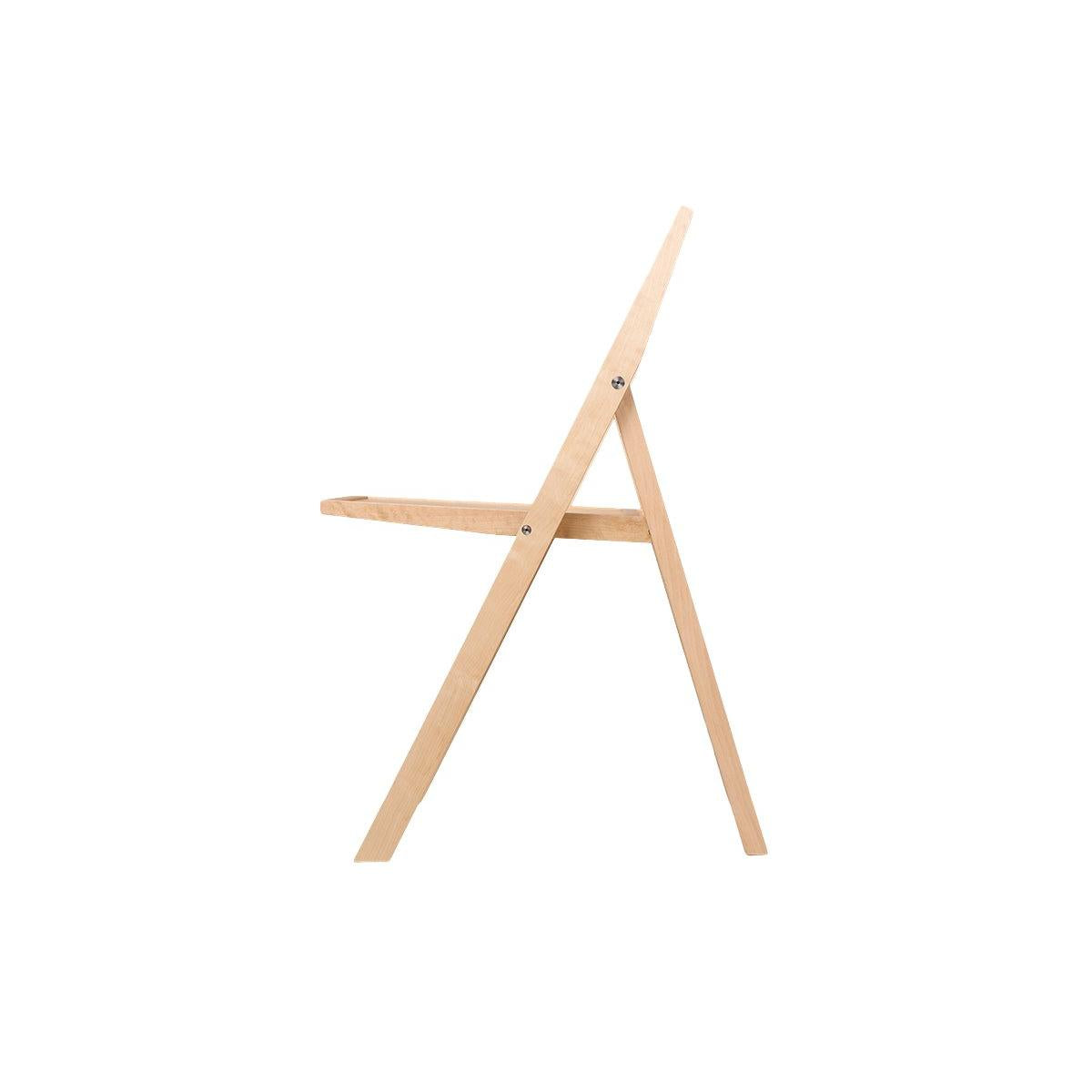 Folding Flat Chair - Natural Birch - Chairs - Frama – view 3