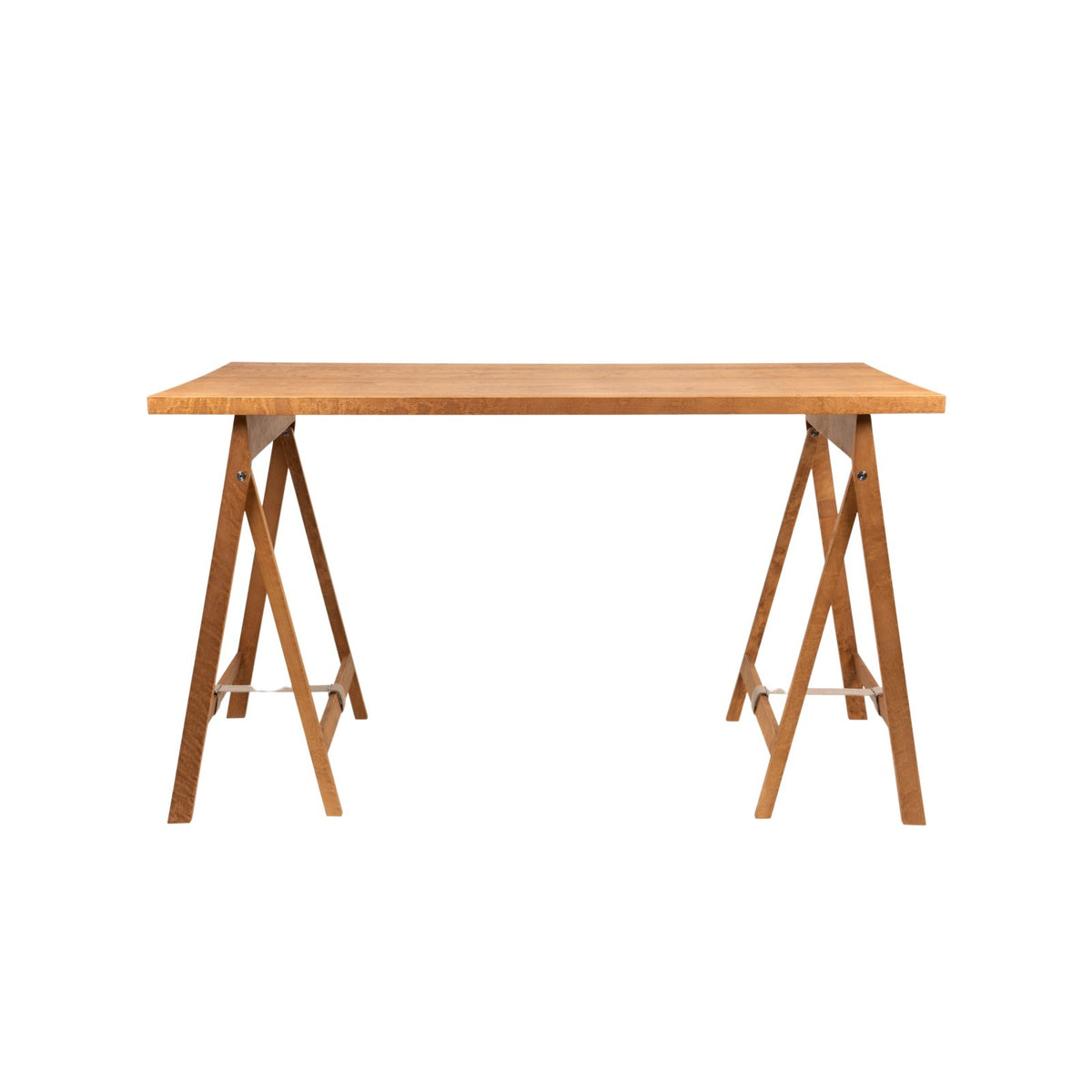 Folding Flat Trestle Table - Warm Brown Birch - Dining Tables - Frama