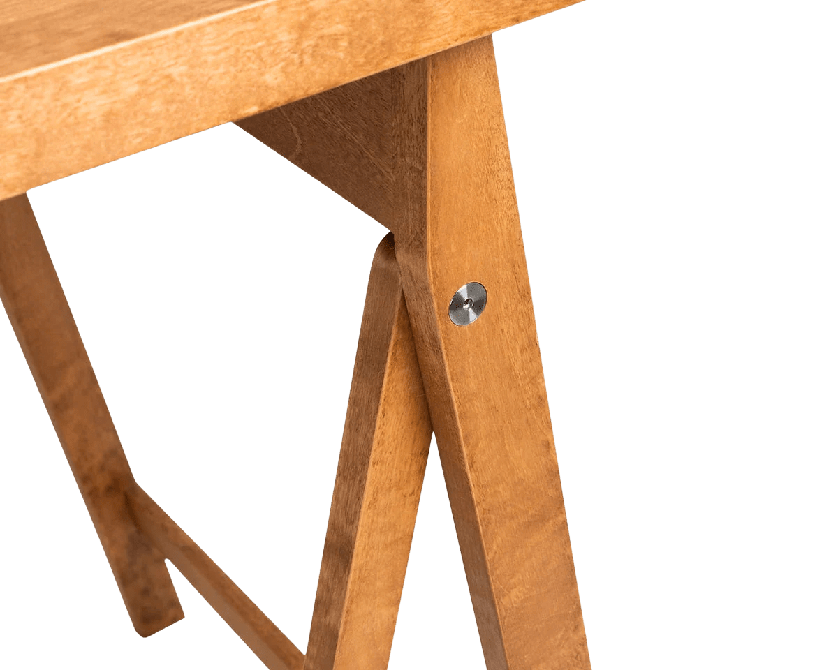 Folding Flat Trestle Table - Warm Brown Birch - Dining Tables - Frama – view 5